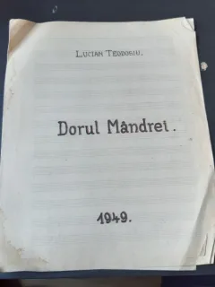 DORUL MANDREI - LUCIAN TEODOSIU, PARTITURA SI TEXT