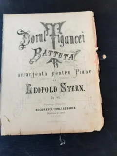 DORUL TIGANCEI, BATUTA, PARTITURA