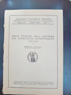 Doua veacuri de la reforma lui Constantin Mavrocordat 1746-1946 - Gheorghe I. Bratianu