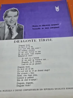 Partitura Dragoste tarzie - Emanuel Ionescu, Dan Ghitescu