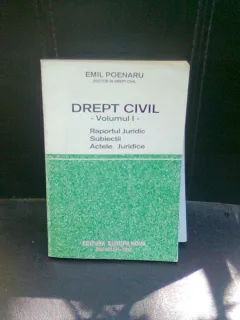 DREPT CIVIL - EMIL POENARU    VOL.1