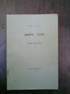 Drept civil note de curs I - Tudor Popescu