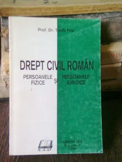 DREPT CIVIL ROMAN. PERSOANE FIZICE SI PERSOANE JURIDICE - TEOFIL POP