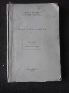 DREPT CIVIL ROMAN - TUDOR R. POPESCU  VOL.1