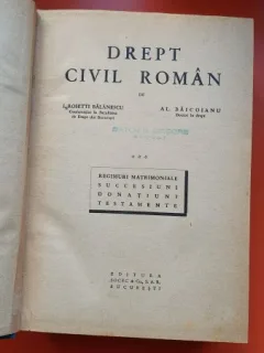 Drept Civil Roman Vol. 3 - I. Rosetti Balanescu, Al. Baicoianu