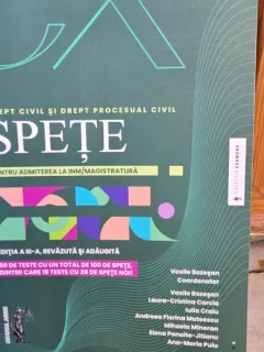 Drept civil si Drept procesual civil. Spete pentru admiterea la INM/Magistratura - Vasile Bozesan coordonator  editia 3