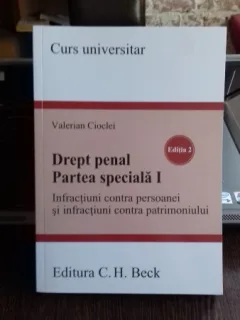 DREPT PENAL . PARTEA SPECIALA I - VALERIAN CIOCLEI