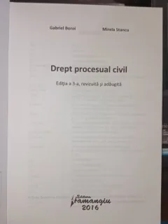 Drept procesual civil - Gabriel Boroi , Mirela Stancu (editia a 3-a)