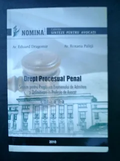 Drept procesual penal - Eduard Dragomir si Roxana Palita