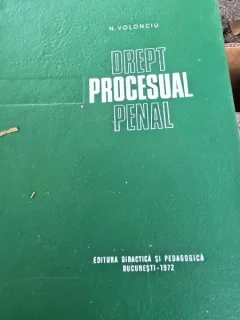 Drept procesual penal - N. Volonciu