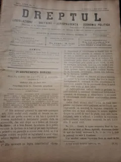 Dreptul, Revista de legislatiune, doctrina, jurisprudenta, economie politica,Anul XXXIV Nr.71 Noiembrie 1905 - C.G.Dissescu, V.Athanasovici, Paul Negulescu, Al.Cerban, George G.Danielopolu