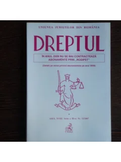 DREPTUL Seria a III-a, UNIUNEA JURISTILOR DIN ROMANIA