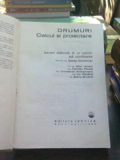 DRUMURI - CALCUL SI PROIECTARE - COORDONATOR STELIAN DOROBANTU , 1980