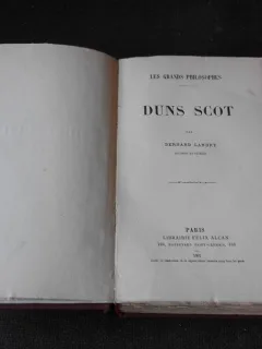 DUNS SCOT - BERNARD LANDRY  (CARTE IN LIMBA FRANCEZA)