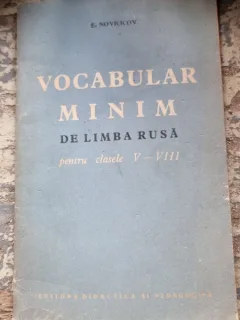 E. Novicicov - Vocabular Minim de Limba Rusa pentru clasele V-VIII