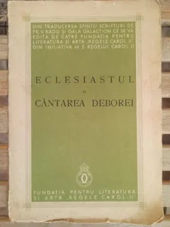 Eclesiastul si Cantarea Deborei
