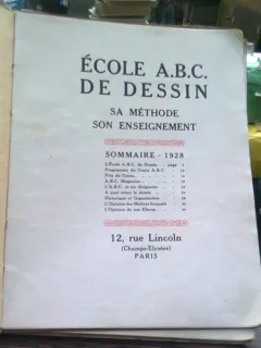Ecole A.B.C de dessin. Sa methode son enseignement  (ABC-ul scolii de desen. Metoda de predare)