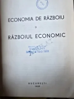 Economia de razboi si razboiul economic