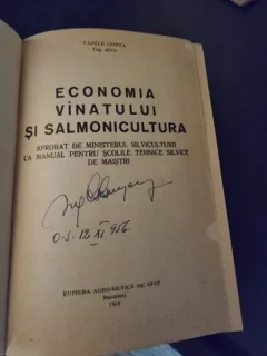 Economia vinatului si salmonicultura - V. Cotta