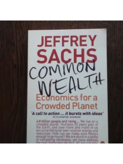 ECONOMICS FOR A CROWDED PLANET - JEFFRAY SACHS