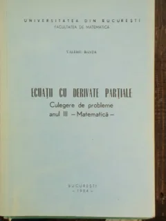 ECUATII CU DERIVATE PARTIALE - VALERIU BANTA