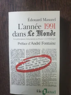 Edouard Masurel - L'annee 1991 dans Le Monde