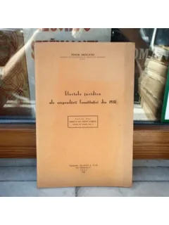 Efectele juridice ale suspendarii Constitutiei din 1938 , Tudor Draganu , 1942