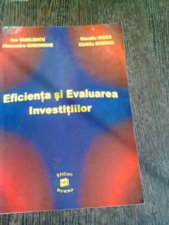 Eficienta si evaluarea investitiilor - Ion Vasilescu