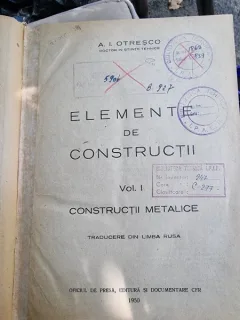 Elemente de constructii - A.I. Otresco  vol.I