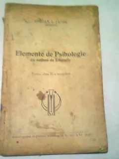 ELEMENTE DE PSIHOLOGIE CU NOTIUNI DE EDUCATIE PENTRU CLASA A VI-A SECUNDARA - STEFAN I. IACOB