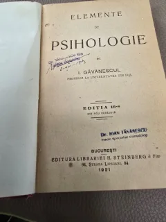 Elemente de psihologie - I. Gavanescu