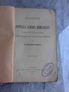ELEMENTE DE SINTAXA LIMBEI ROMANESCI