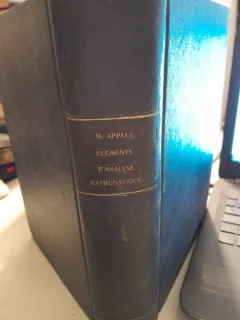 Elements d analyse mathematique a l usage des ingénieurs et des physiciens - M, Appell