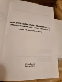 Elena Negrescu - Descrierea razboiului de o refugiata