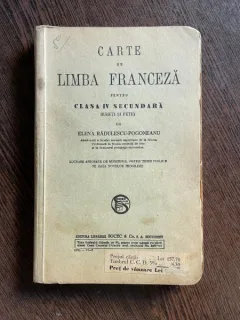 Elena Radulescu-Pogoneanu Carte de limba franceza pentru clasa a IV-a secundara (1936)