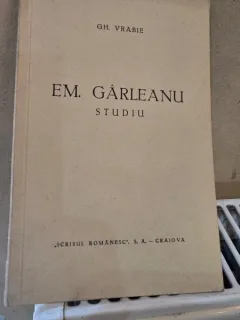Em. Garleanu, studiu - Gh Vrabie  cu dedicatia autorului