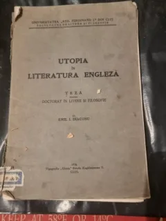 Emil I. Diaconu - Utopia in Literatura Engleza