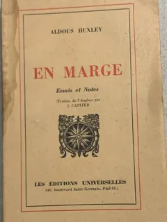 En marge - Aldous Huxley - carte in franceza