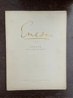 Partitura Enesco Op. 2 Sonate pour piano et Violon
