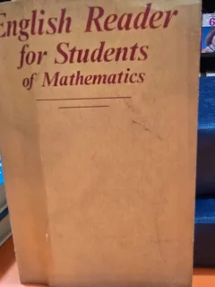 English reader for students of mathematics