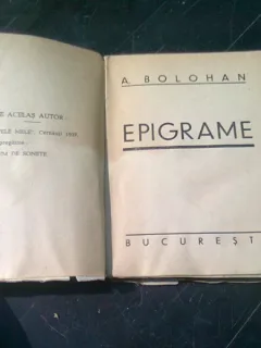 EPIGRAME - A. BOLOHAN (cu semnatura lui Iulian Vesper)