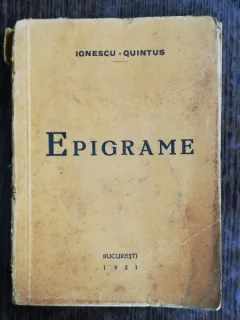 EPIGRAME - IONESCU QUINTUS