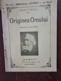 Ernest Haeckel - Originea Omului