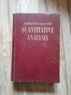 Essentials of Quantitative analysis - A.A. Benedetti Pichler  (text in limba engleza)