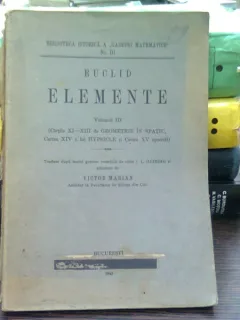 Euclid - Elemente, tratat geometrie, vol III, adnotat de Victor Marian