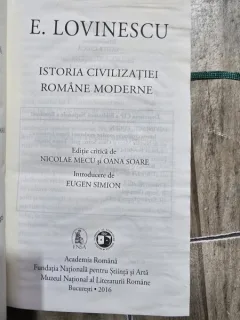 Eugen Lovinescu - Istoria civilizatiei romane moderne