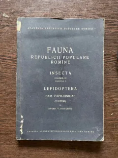 Eugen V. Niculescu Faunda Republicii Populare Romane. Insecta, volumul XI, fascicula 5 Lepidoptera Fam. Papilionidae (fluturi)
