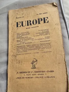 Europe, revue mensuelle nr.17/1924