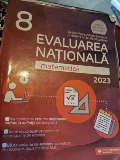 Evaluarea Națională matematică 2023 - Gabriel Popa, Adrian Zanoschi, Gheorghe Iurea, Dorel Luchian