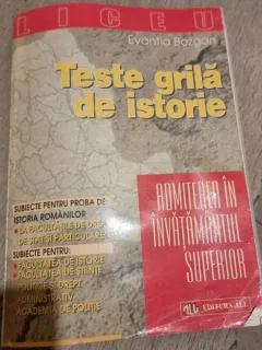 Evantia Bozgan - Teste Grila de Istorie